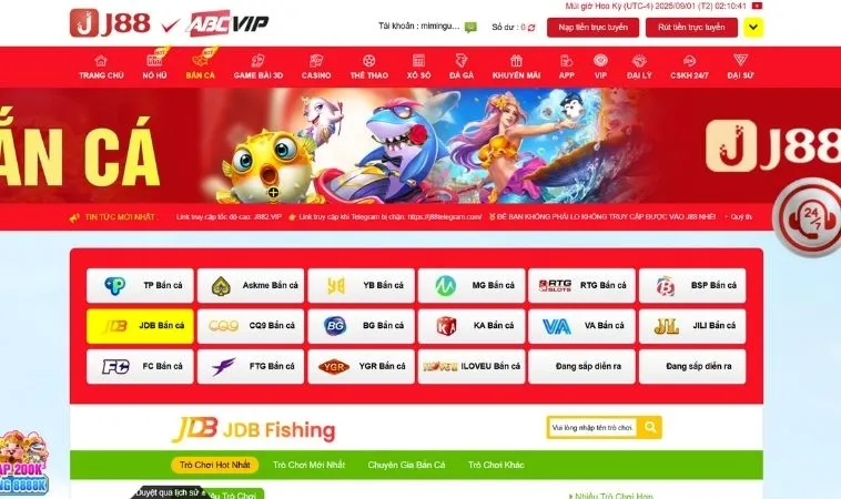 Nhà cái JJ88 hợp tác với nhiều nhà cung cấp game bắn cá hàng đầu