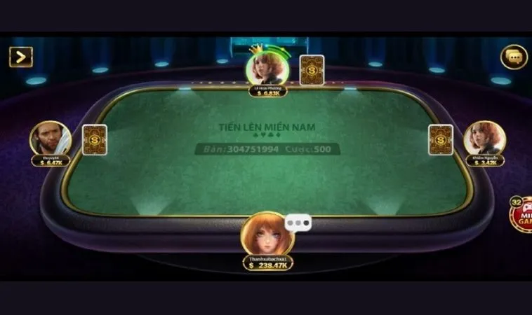 Hướng Dẫn Cách Chơi Tiến Lên Miền Nam Nhà Cái JJ88 Hiệu Quả Nhất 2 Bàn chơi Tiến Lên Miền Nam Nhà Cái JJ88