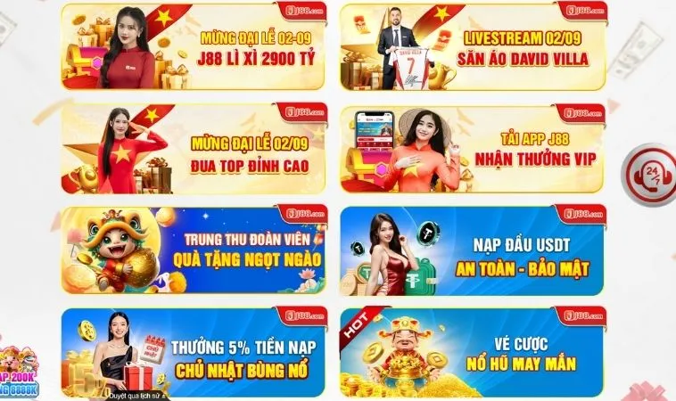 Đa dạng các chương trình khuyến mãi JJ88 hấp dẫn tặng hội viên