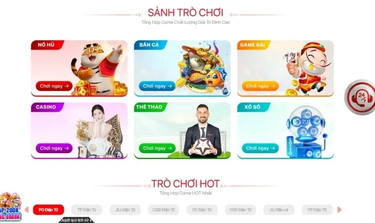 Đa dạng các thể loại game để trải nghiệm tại nhà cái JJ88