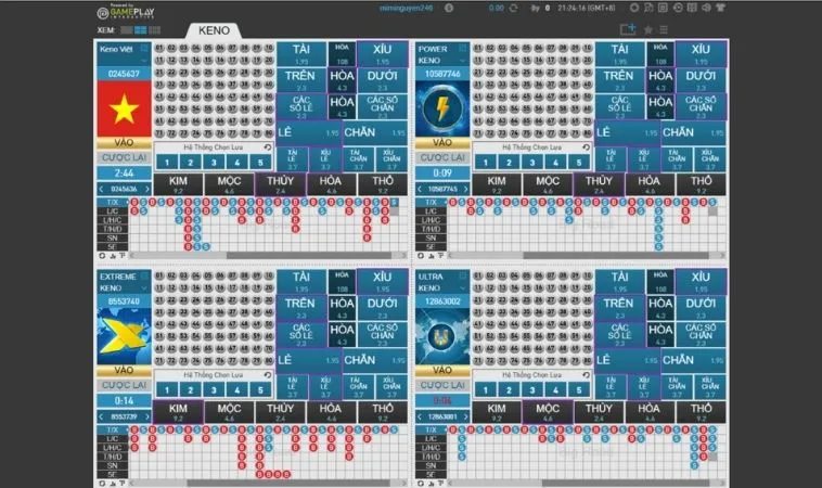 Cách chơi game nhanh Keno tại JJ88